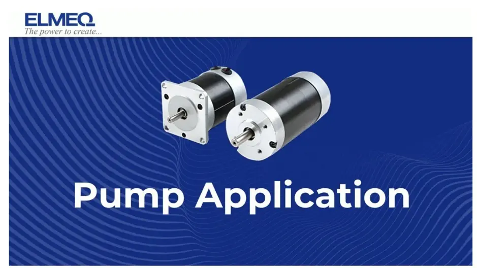 ELMEQ Bldc motor for pump application